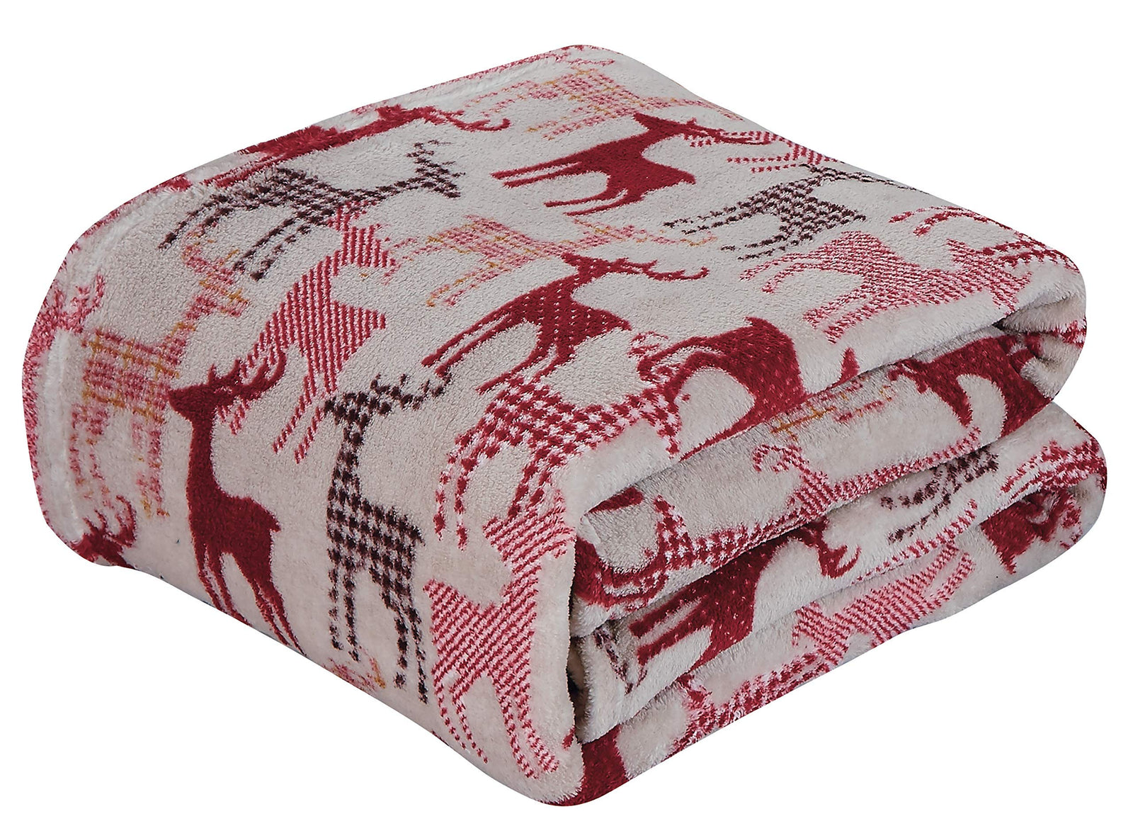 Decor & More Festive Holiday Microplush Throw Blanket (50
