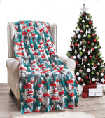 Decor & More Festive Holiday Microplush Throw Blanket (50" x 60") - Forest Friends