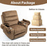 27in Extra Wide Power Lift Recliner Chair for Big Tall with Extended Footrest Heat Massage, Oversized Electric Lift Recliner Chairs for Adults Elderly Seniors, Arm Storage & Cup Holders