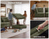 Oversized Modular Sofa, Extra Deep Cloud Chenille Sectional Couch with Ottoman Chaise, Fluffy Chenille 2 Seater Sofa Bed for Living Room, Villa (Loveseat Sofa, Chenille Green)