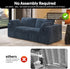 78.74" LoveSeat Cloud Sofa,Modular Sectional Couch,Modern Deep Seat Upholstered Couches with Plush Corduroy Fabric for Living Room Furniture,Bedroom and Apartment,No Assembly Required,Blue