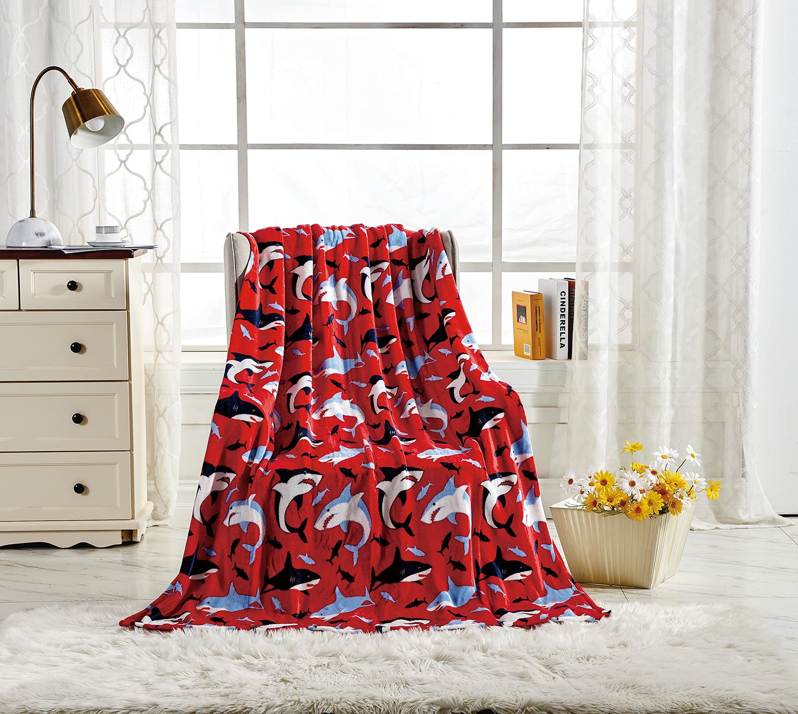 Decor & More American Pride Collection Microplush Throw Blanket (50