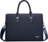 Genuine Leather Business Briefcase 15.6 Inch Laptop Bag Multi Compartment