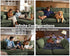 Oversized Modular Sofa, Extra Deep Cloud Corduroy Sectional Couch with Ottoman Chaise, Fluffy Chenille 4 Seat L-Shaped Sofa for Living Room, Villa (L Shape 4 Seater, Corduroy Green)