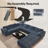 Oversized Modular Sectional Cloud Couch,157.5" U Shaped Modern Sofa with 2 Ottoman and 2 Middle Seats,Upholstered Couches with Corduroy Fabric for Living Room Furniture,No Assembly Required,Blue