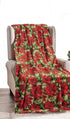 Decor & More Home Essentials Christmas Throw (50" x 60") - Poinsettia