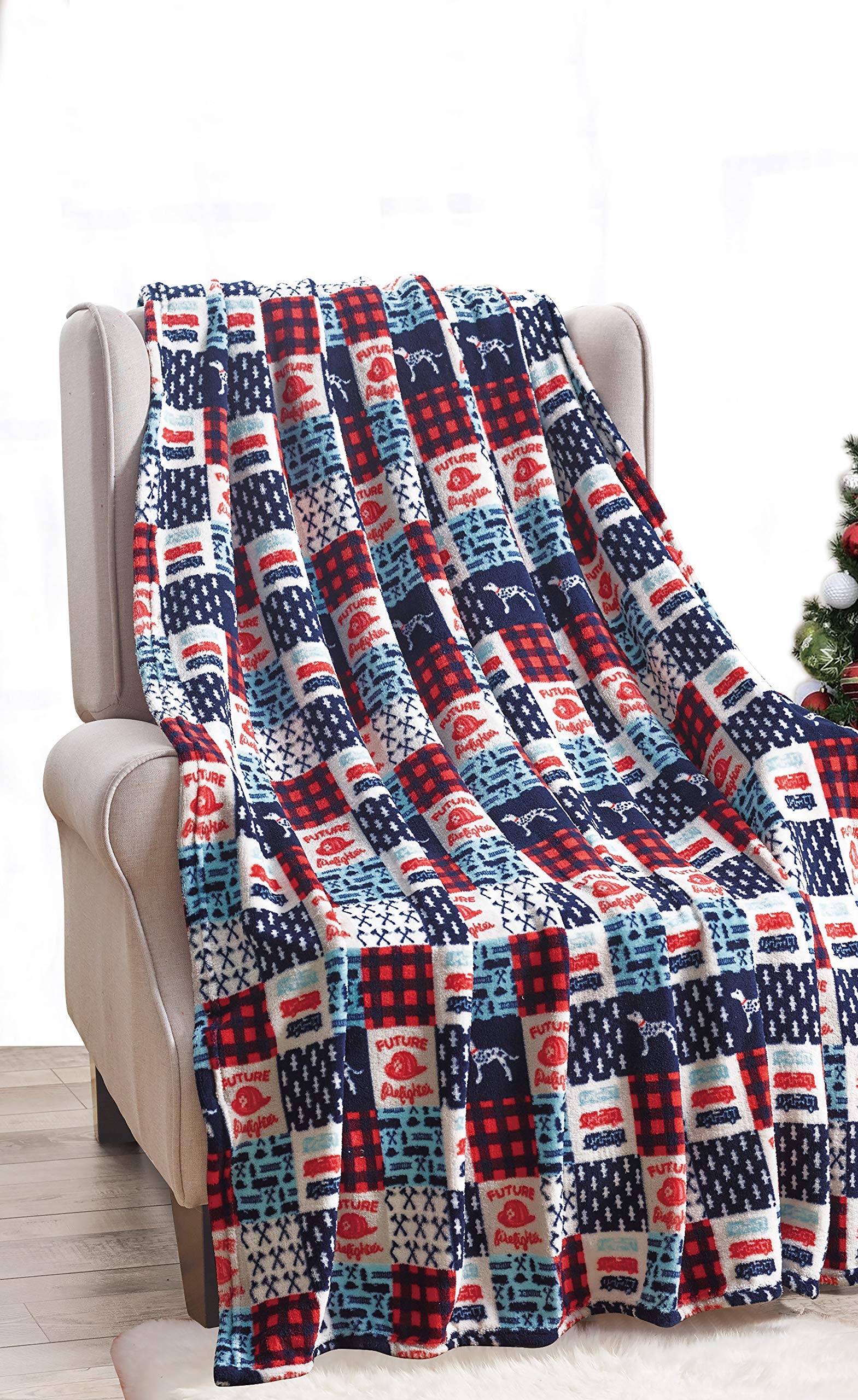 Decor & More American Pride Collection Microplush Throw Blanket (50