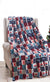 Decor & More American Pride Collection Microplush Throw Blanket (50" x 60")