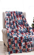 Decor & More American Pride Collection Microplush Throw Blanket (50" x 60")
