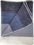 LATITUDE ZERO Alpaca Wool Throw Blanket | Warm, Ultra-Soft, Breathable, Non-Itchy Blanket-Throw | Hypoallergenic and Beautiful Fabric (Blue)