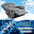 Power Lift Recliner Chair for Elderly People, Lay Flat Recliner with Vibration Massage and Lumbar Heating, Lift Chair with Infinite Position and 2 Remote Controls, Chenille Fabric Gray