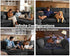 Oversized Modular Sofa, Extra Deep Cloud Corduroy Sectional Couch with Ottoman Chaise, Fluffy Chenille 3 Seater Sofa for Living Room, Villa (Basic 3 Seater, Corduroy Black)