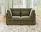 Oversized Modular Sofa, Extra Deep Cloud Chenille Sectional Couch with Ottoman Chaise, Fluffy Chenille 2 Seater Sofa Bed for Living Room, Villa (Loveseat Sofa, Chenille Green)
