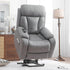 Power Lift Chair Recliners for Elderly, Leathaire Modern Adult Power Lift Chair Overstuffed Electric Lift Recliner Chair with Side Pocket for Living Room Bedroom (Light Gray)