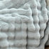 RYNGHIPY Faux Fur Throw Blanket Double Side Thick and Warm for Couch Plush Fluffy Faux Rabbit Fur Decoration for Sofa Chair and Bed Grey Winter Blanket (Grey, 51''x63'')