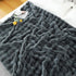 RYNGHIPY Faux Fur Throw Blanket Double Side Thick and Warm Plush Fluffy Faux Rabbit Fur Decoration for Couch Sofa Chair and Bed Cozy Winter Blanket (Dark Grey, 63''x79'')