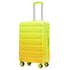 20'/24'/28' 3-Piece PC Spinner Wheel Luggage Set (Yellow+Green)