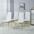 Dining Chair (Set of 4) - Gold / White
