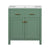 Bathroom Vanity With Ceramic Sink, Modern Single Bathroom Cabinet With 2 Doors And A Shelf, Soft Close Doors
