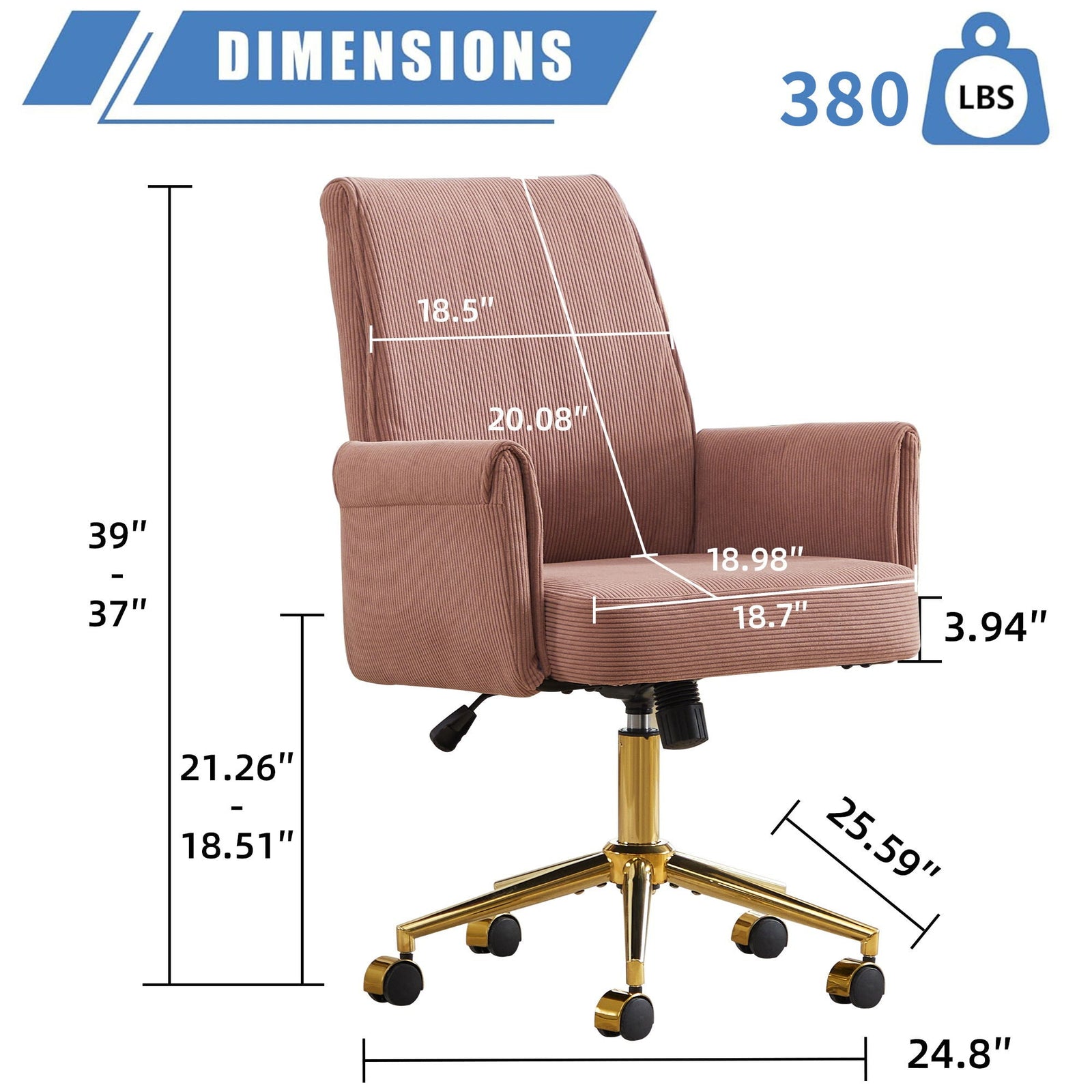 Ergonomic Mid Back Office Chair