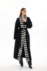 Genuine  French Orylag Fur Italian Cashmere Wool Coat