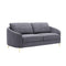 Yuina Linen Sofa with Chrome Legs - Dark Gray