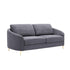 Yuina Linen Sofa with Chrome Legs - Dark Gray