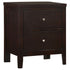 Carlton 2-drawer Nightstand Cappuccino