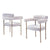 Dining Chairs With Armrests (Set of 2)