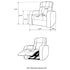 Upholstered Recliner With Cup Holder Comfort Lounge Chair - Black