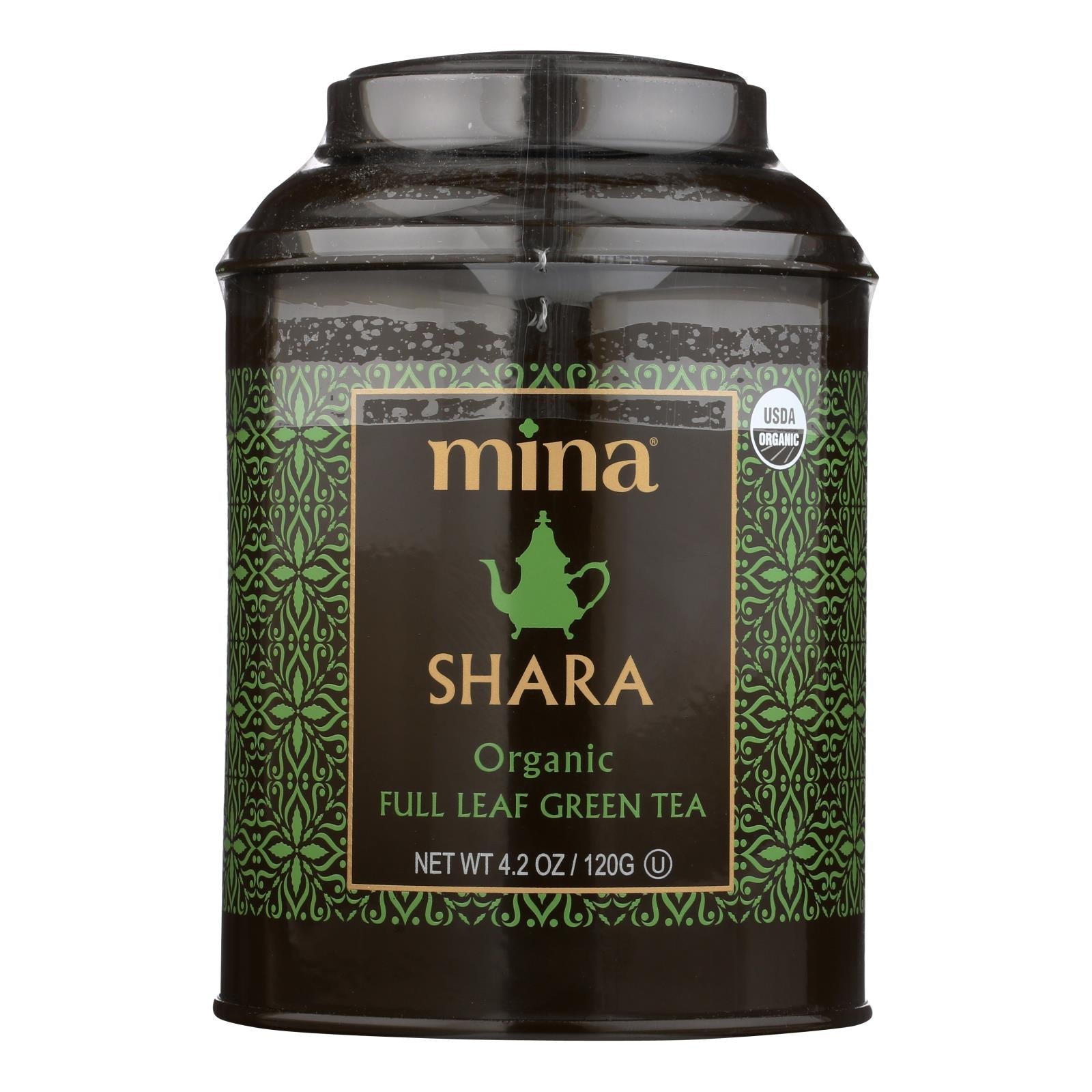 Mina Green Tea Full Leaf, 4.2 Oz Pack of 6
