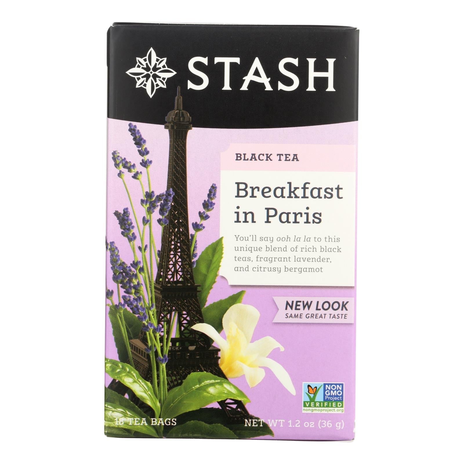 Stash Breakfast In Paris Black Tea, 6-Pack 18-Bag Box