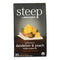 Steep By Bigelow Organic Dandelion Peach Rooibos Green Tea, 20 Tea Bags (Pack of 6)