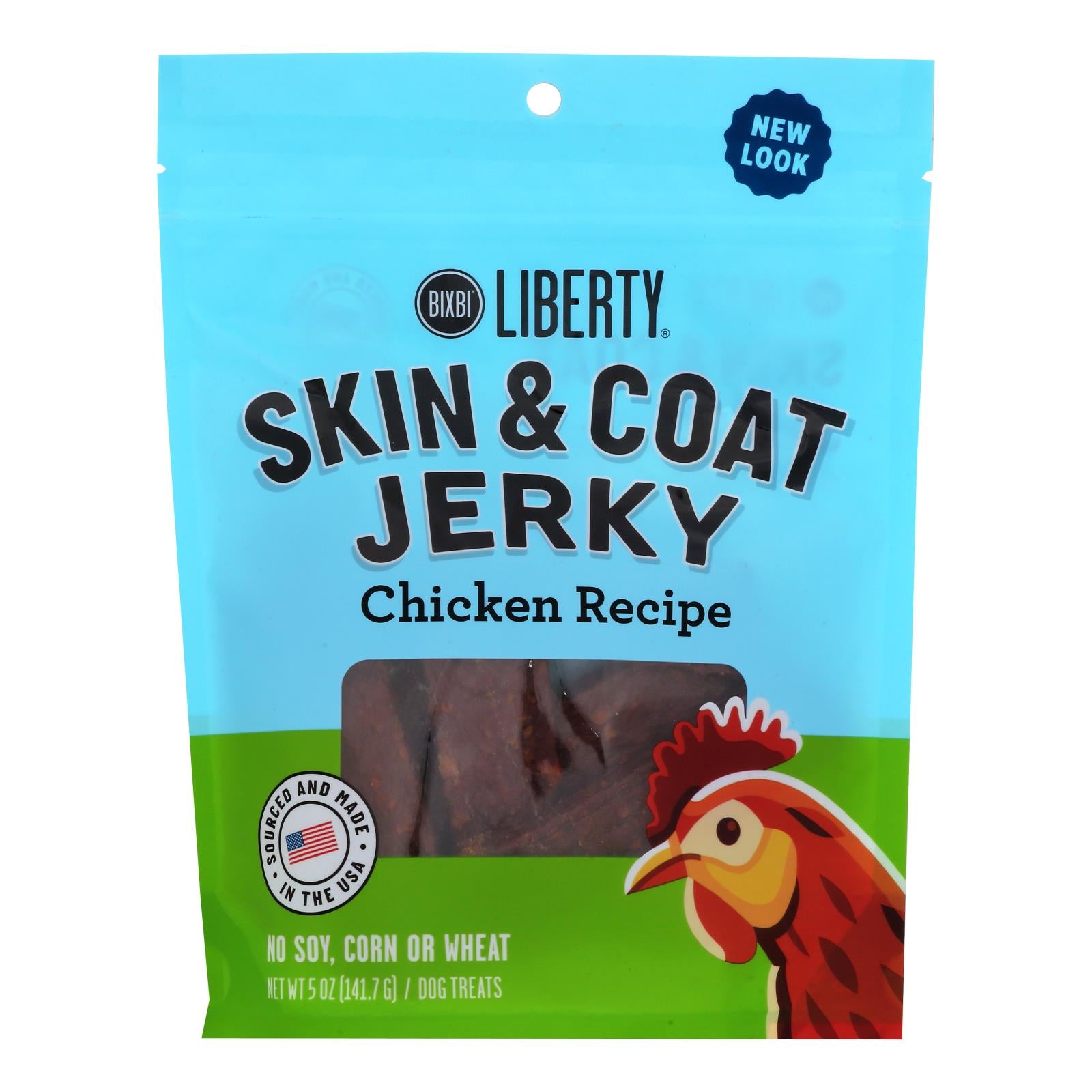 Bixbi Jerky Skin & Coat Chicken (Pack of 6 - 5 Oz)