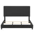 Walker Edison | King Size Charcoal Grey Upholstered Platform Bed