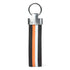 Multi-colored Leather Stripped Keychain
