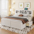Platform Bed With Multi Storage Headboard, USB And Drawers