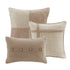7 Piece Faux Suede Comforter Set Tan California King