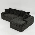 Modular Sofa, Convertible Twin Seat With Chaise Lounge