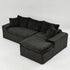 Modular Sofa, Convertible Twin Seat With Chaise Lounge