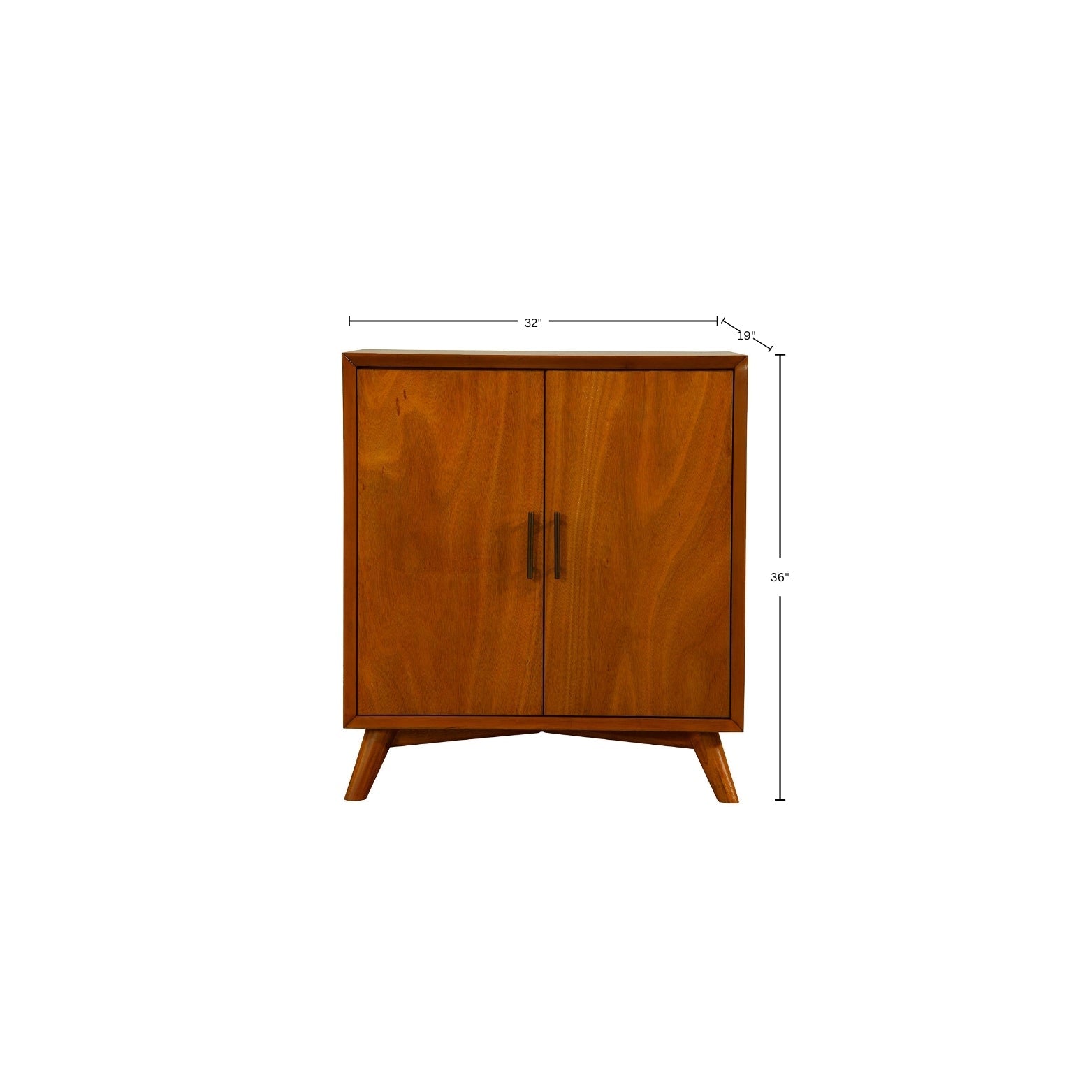 Flynn Small Bar Cabinet, Chestnut