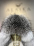 Genuine Silver Fox Fur Genuine Leather Hat