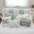9 Piece Cotton Percale Comforter Set Aqua