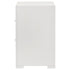 Ives 2-drawer Nightstand Bedside Table White High Gloss