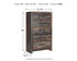 Drystan - Five Drawer Chest - Brown / Beige