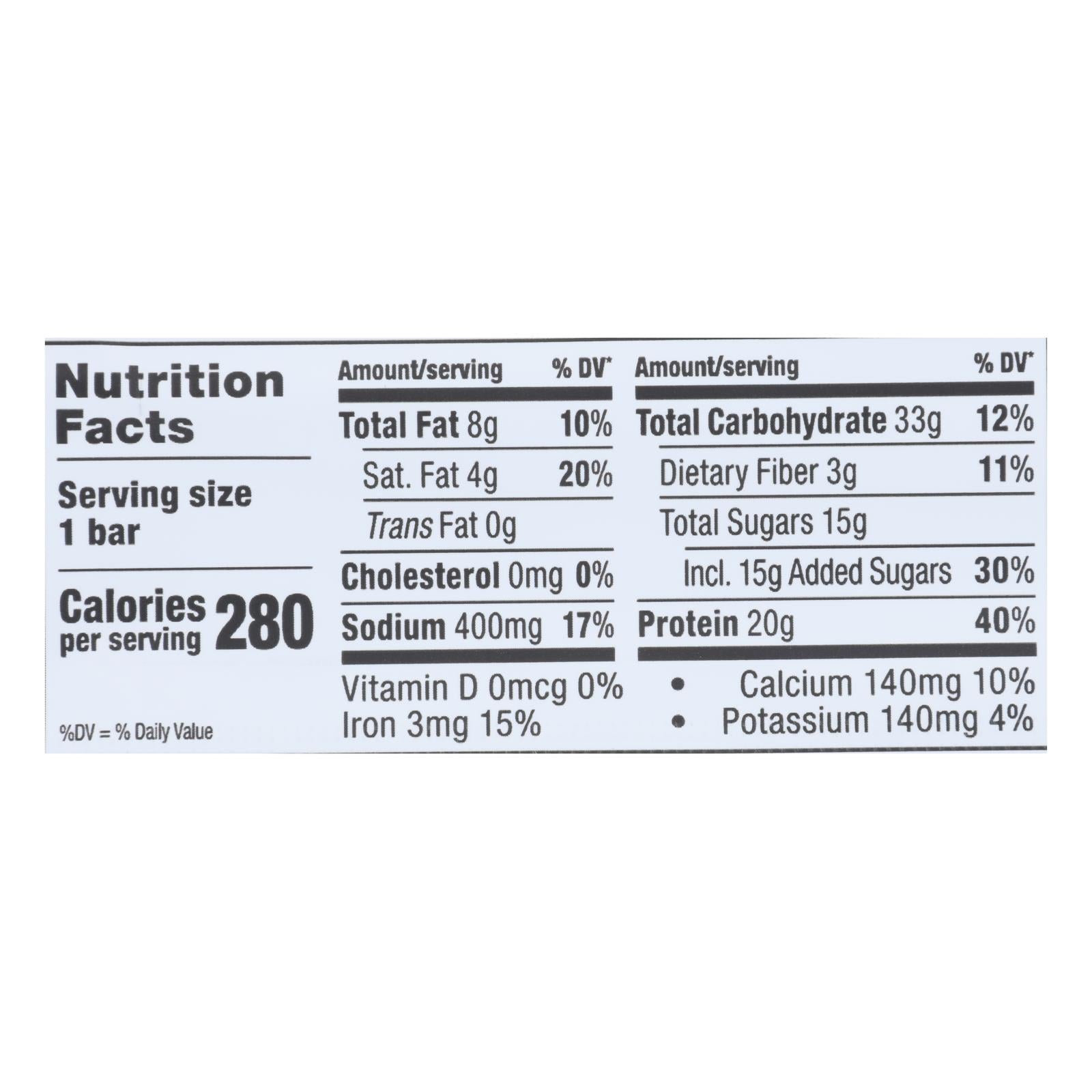 Pro Bar Cookie Dough Core Energy Bar - Case of 12 - 2.46 Oz Each