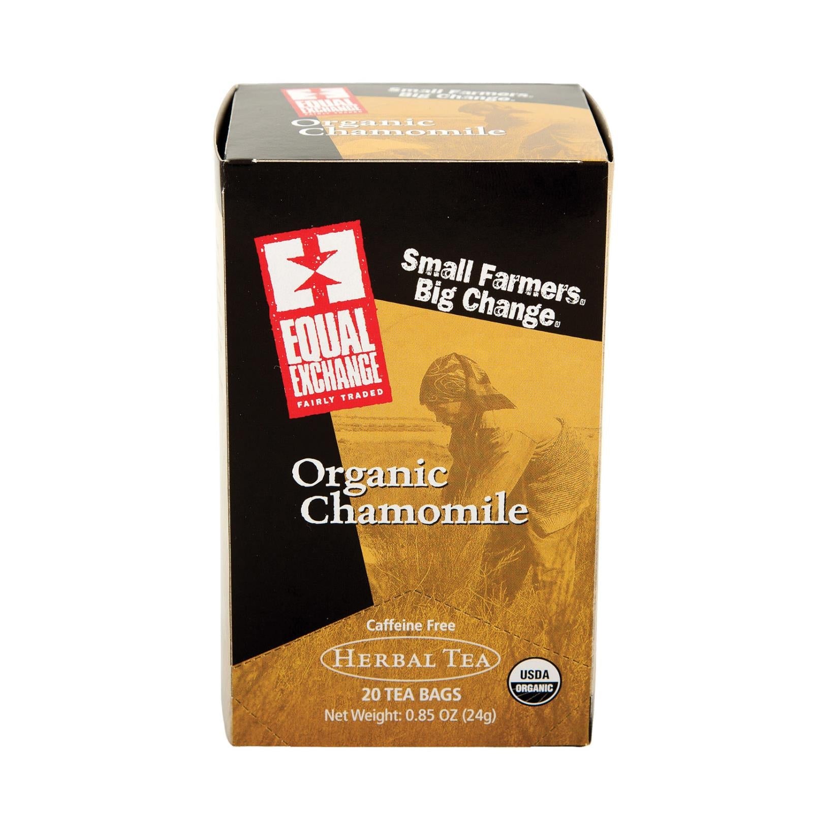 Equal Exchange Organic Chamomile Tea  | 20-Bag Packs (Pack of 6)