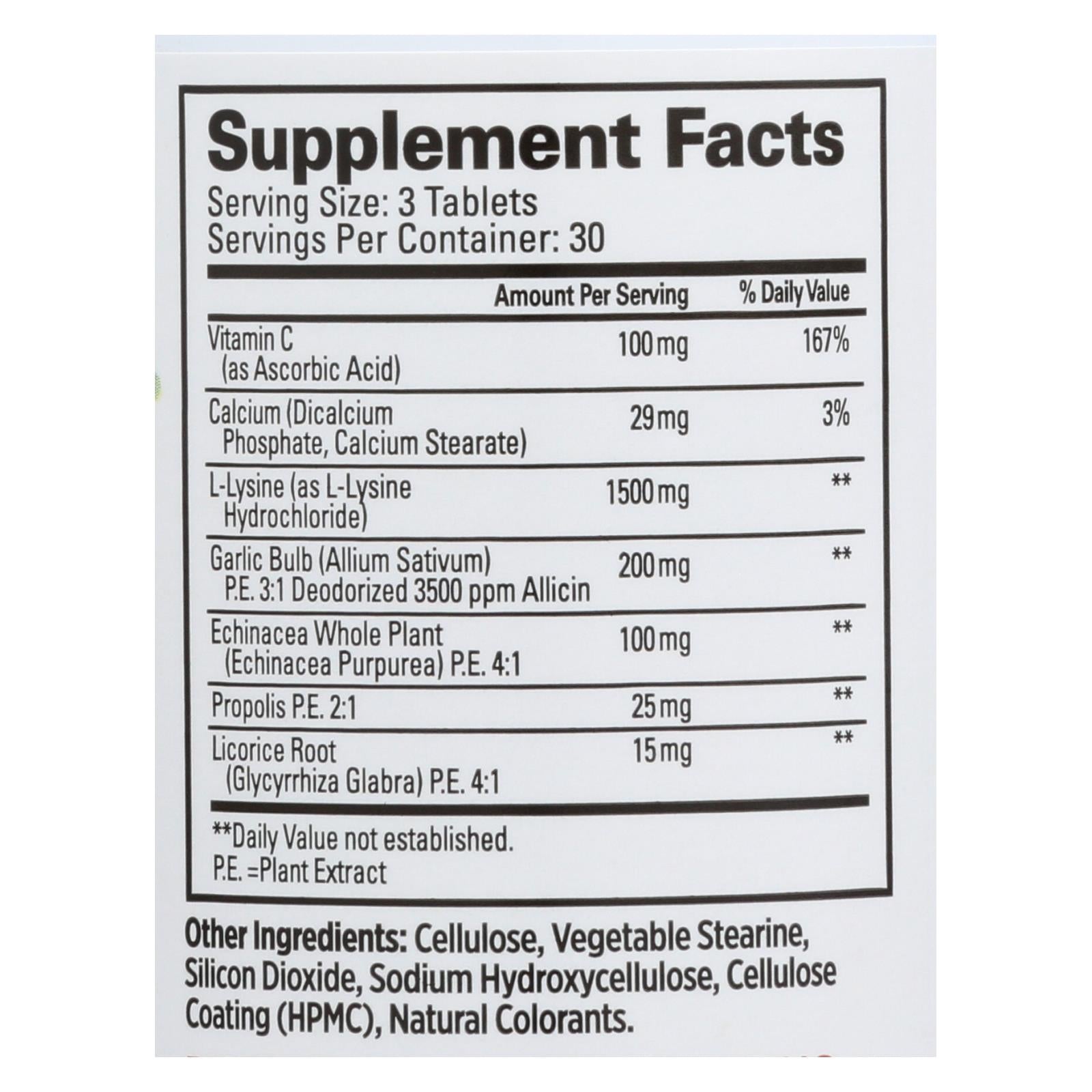 Quantum Super Lysine Plus - 90 Count Tablets