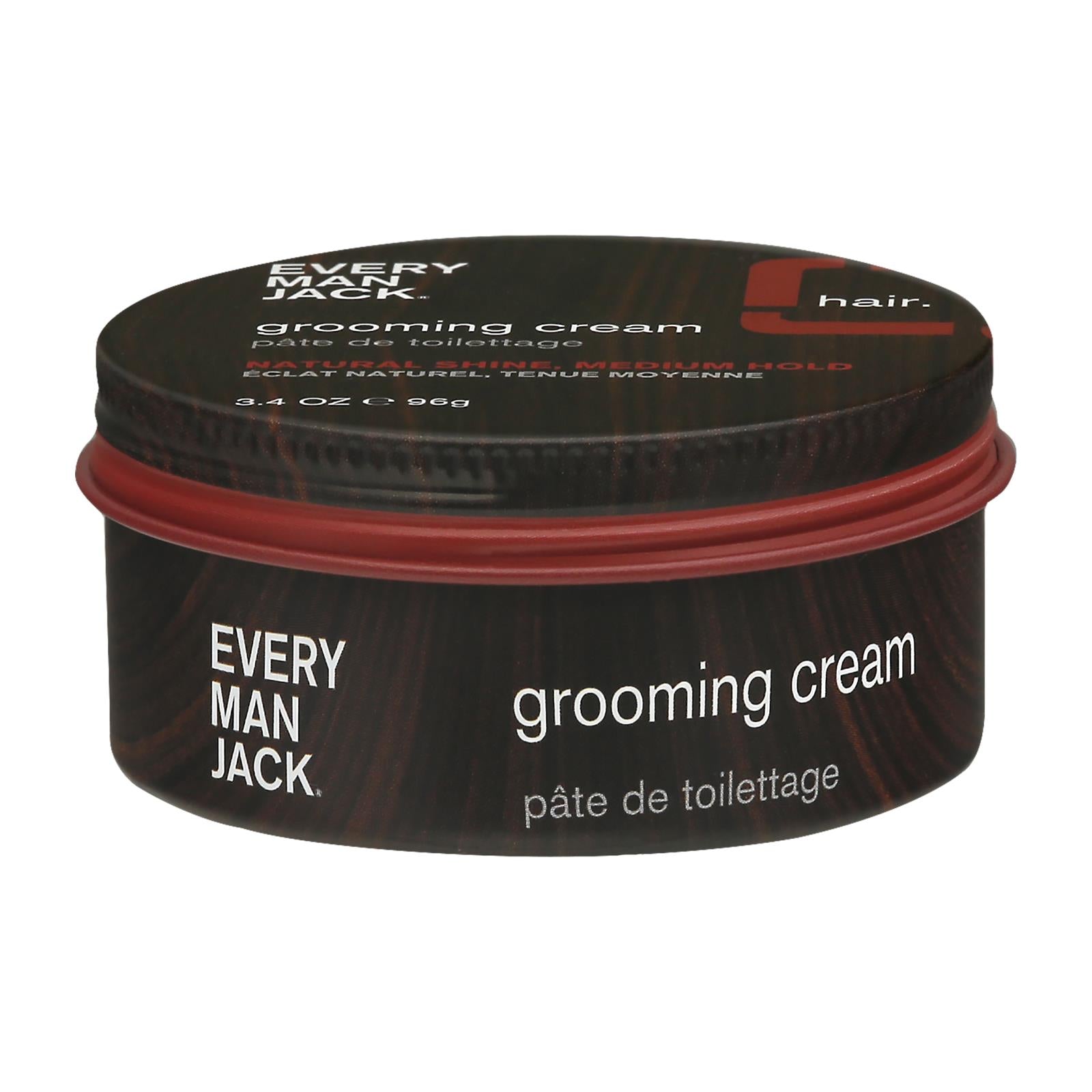 Every Man Jack Fragrance Free Hair Grooming Cream 3.4 Oz