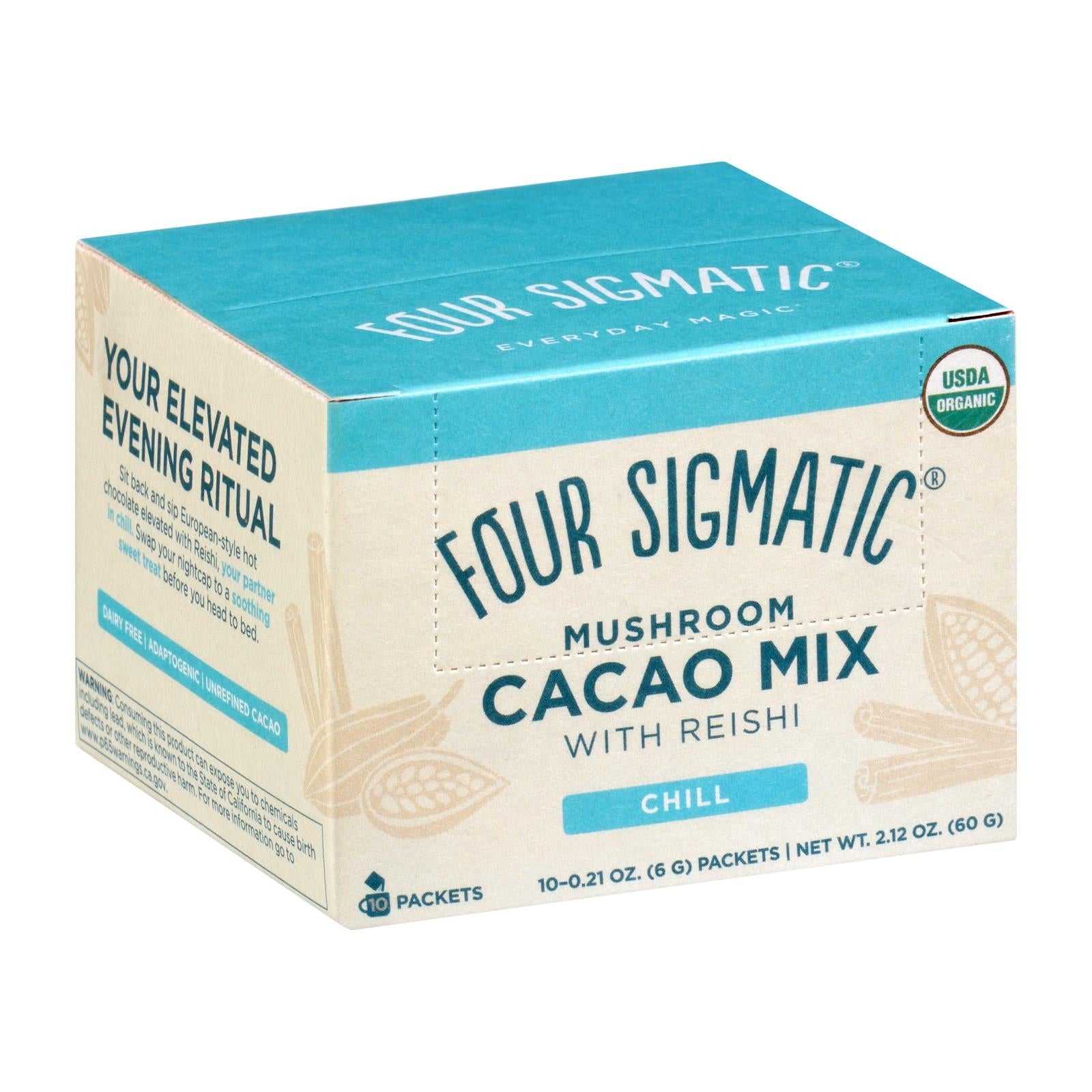 Four Sigmatic Cacao Mix with Reishi Mushroom - 10-Count Pack